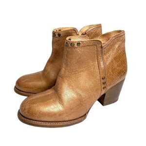 Bed Stu Cobbler ankle leather boots Sz 8.5 western boho fall studded